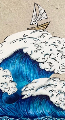 Rotten Banana on Yellow Background